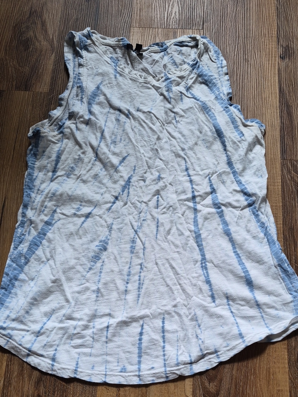 Premise Medium Tie Dye Blue White Tank Top Medium